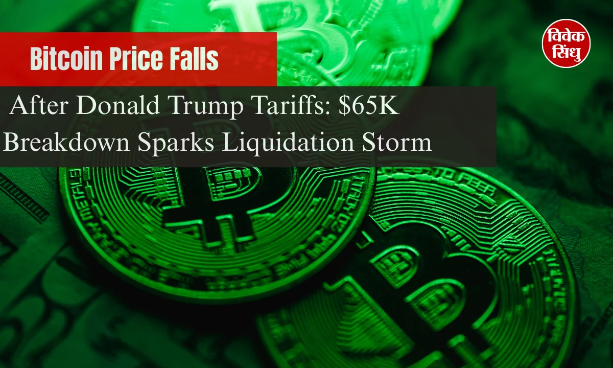 Bitcoin Price Falls After Donald Trump Tariffs $65K Breakdown Sparks Liquidation Storm